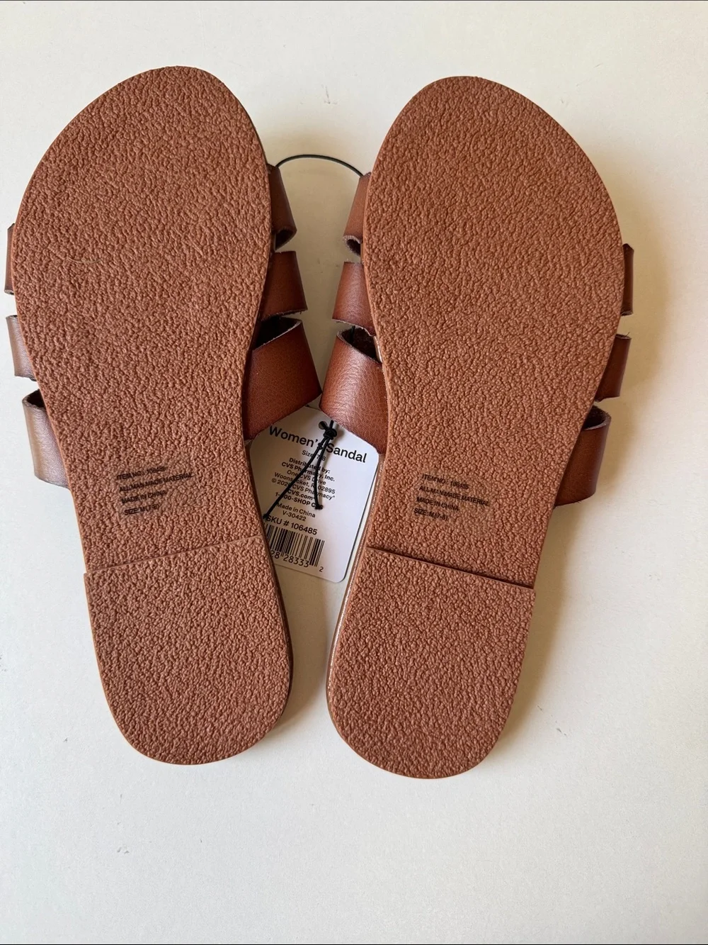 New Bundle of 2 sandals- Brown & Orange Slip-on Sandals
